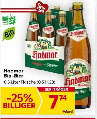 Billa Hadmar Bio Bier Angebot