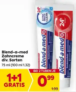 Billa Blend-a-med Zahncreme div. Sorten Angebot