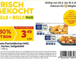 Billa Frosta Fischstäbchen MSC, Angebot