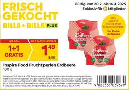 Billa Inspire Food Fruchtperlen Erdbeere Angebot