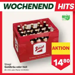 MPreis Goldbräu oder Hell Angebot