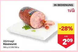MPreis Hörtnagl Käsewurst Angebot