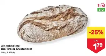 MPreis Alpenbäckerei Bio Tiroler Krustenbrot Angebot