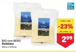 MPreis BIO vom BERG Reibkäse Angebot