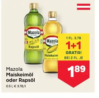 MPreis Maiskeimöl oder Rapsöl Angebot