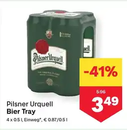 MPreis Pilsner Urquell Bier Tray Angebot