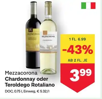 MPreis Chardonnay oder Teroldego Rotaliano Angebot