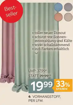 XXXLutz Vorhangstoff Angebot