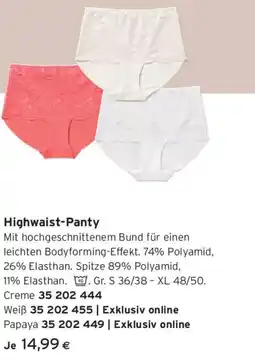 Tchibo Eduscho Highwaist-panty Angebot