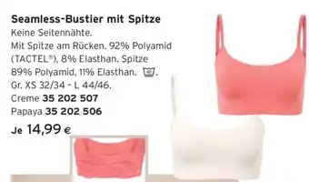 Tchibo Eduscho Seamless-Bustier mit Spitze Angebot