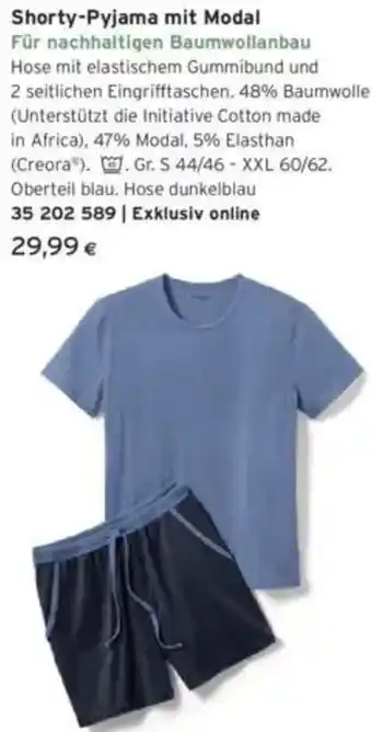 Tchibo Eduscho Shorty-pyjama mit modal Angebot