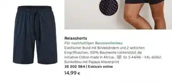 Tchibo Eduscho Relaxshorts Angebot