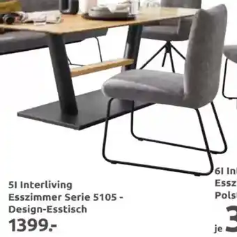 Möbel Ludwig Esszimmer serie 5105 - design-esstisch 1399.- interliving Angebot