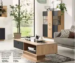 Möbel Ludwig Interliving wohnzimmer serie 2025 - highboard 1299 Angebot