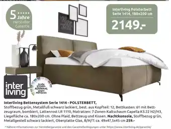 Möbel Ludwig Interliving bettensystem serie 1414 - polsterbett Angebot