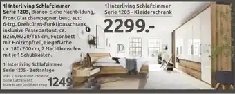 Möbel Ludwig Interliving schlafzimmer serie 1205 - bettanlage Angebot