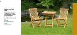 Lagerhaus Balkon-set teak 3-tlg Angebot