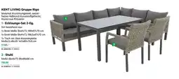 Lagerhaus Ecklounge-set 3-tlg Angebot