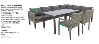 Lagerhaus Ecklounge-set 3-tlg Angebot