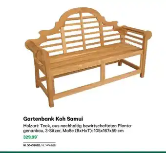 Lagerhaus Gartenbank koh samui Angebot