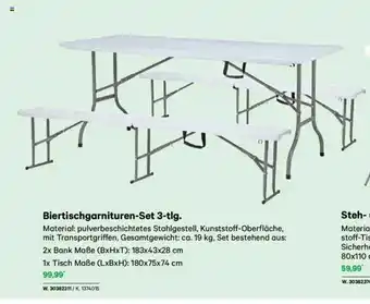 Lagerhaus Biertischgarnituren-set 3-tlg Angebot