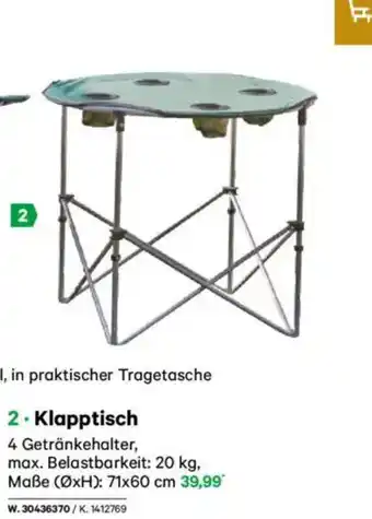 Lagerhaus Klapptisch Angebot