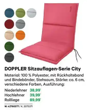 Lagerhaus DOPPLER Sitzauflagen-Serie City Angebot