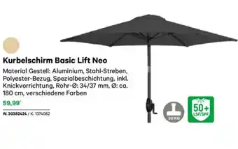 Lagerhaus Kurbelschirm basic lift neo Angebot