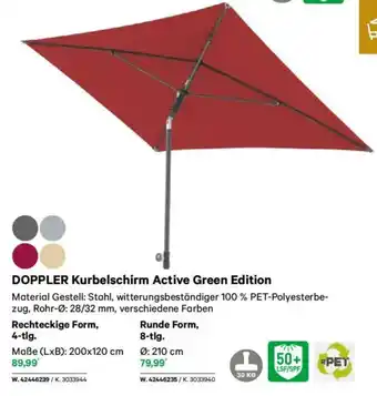 Lagerhaus Doppler kurbelschirm active green edition Angebot