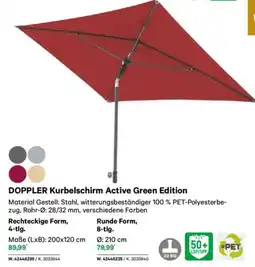 Lagerhaus Doppler kurbelschirm active green edition Angebot