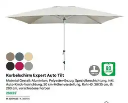 Lagerhaus Kurbelschirm expert auto tilt Angebot