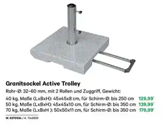 Lagerhaus Granitsockel active trolley Angebot