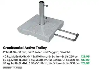 Lagerhaus Granitsockel active trolley Angebot