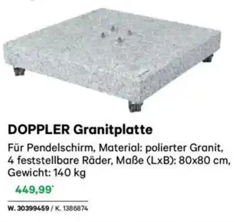 Lagerhaus Doppler granitplatte Angebot