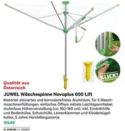 Lagerhaus Juwel wäschespinne novaplus 600 lift Angebot