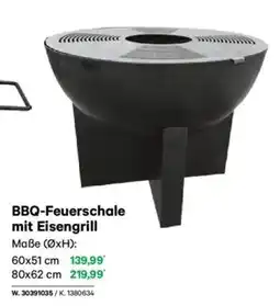 Lagerhaus Bbq-feuerschale mit eisengrill Angebot