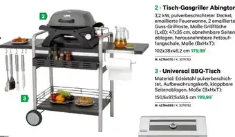 Lagerhaus Tisch-gasgriller abington Angebot