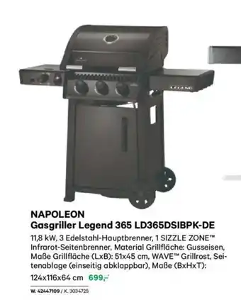 Lagerhaus Gasgriller legend 365 ld365dsibpk-de Angebot