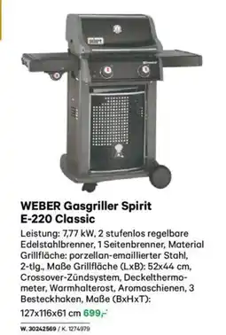 Lagerhaus Weber gasgriller spirit e-220 classic Angebot