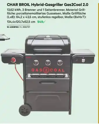 Lagerhaus Char broil hybrid-gasgriller gas2coal 2.0 Angebot