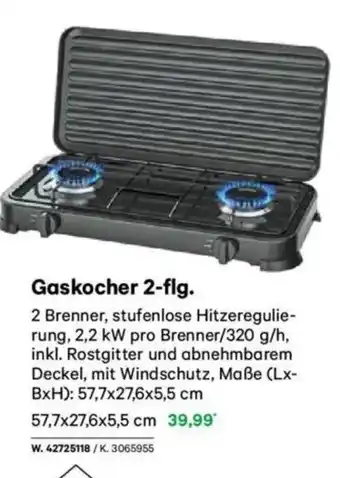 Lagerhaus Gaskocher 2-flg Angebot