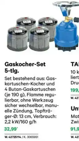 Lagerhaus Gaskocher-Set Angebot