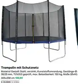 Lagerhaus Trampolin mit schutznetz Angebot