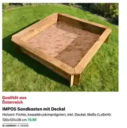 Lagerhaus Impos sandkasten mit deckel Angebot