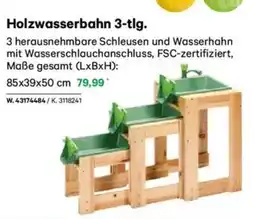 Lagerhaus Holzwasserbahn 3-tlg Angebot