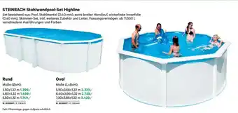 Lagerhaus Steinbach stahlwandpool-set highline Angebot