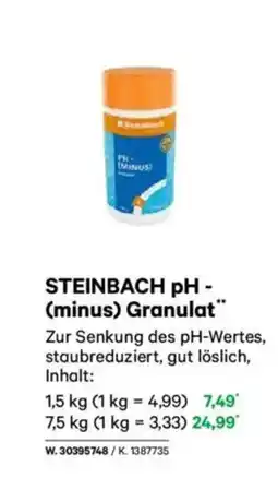 Lagerhaus Steinbach ph - (minus) granulat Angebot