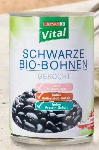 Interspar Spar Vital Schwarze Bio-Bohnen Angebot