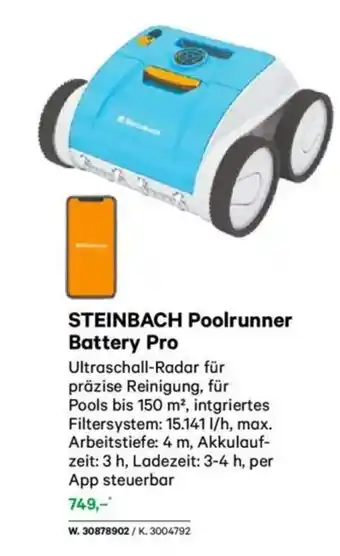 Lagerhaus Steinbach poolrunner battery pro Angebot