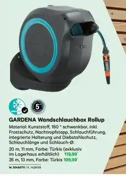 Lagerhaus Gardena wandschlauchbox rollup Angebot